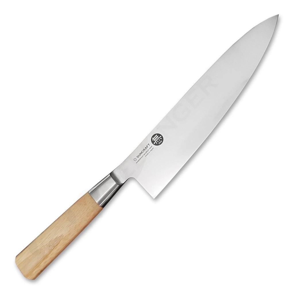 foto Japonsk� kuchy�sk� n�� Gyuto/Chef 200mm-Suncraft Senzo Bamboo-High carbon